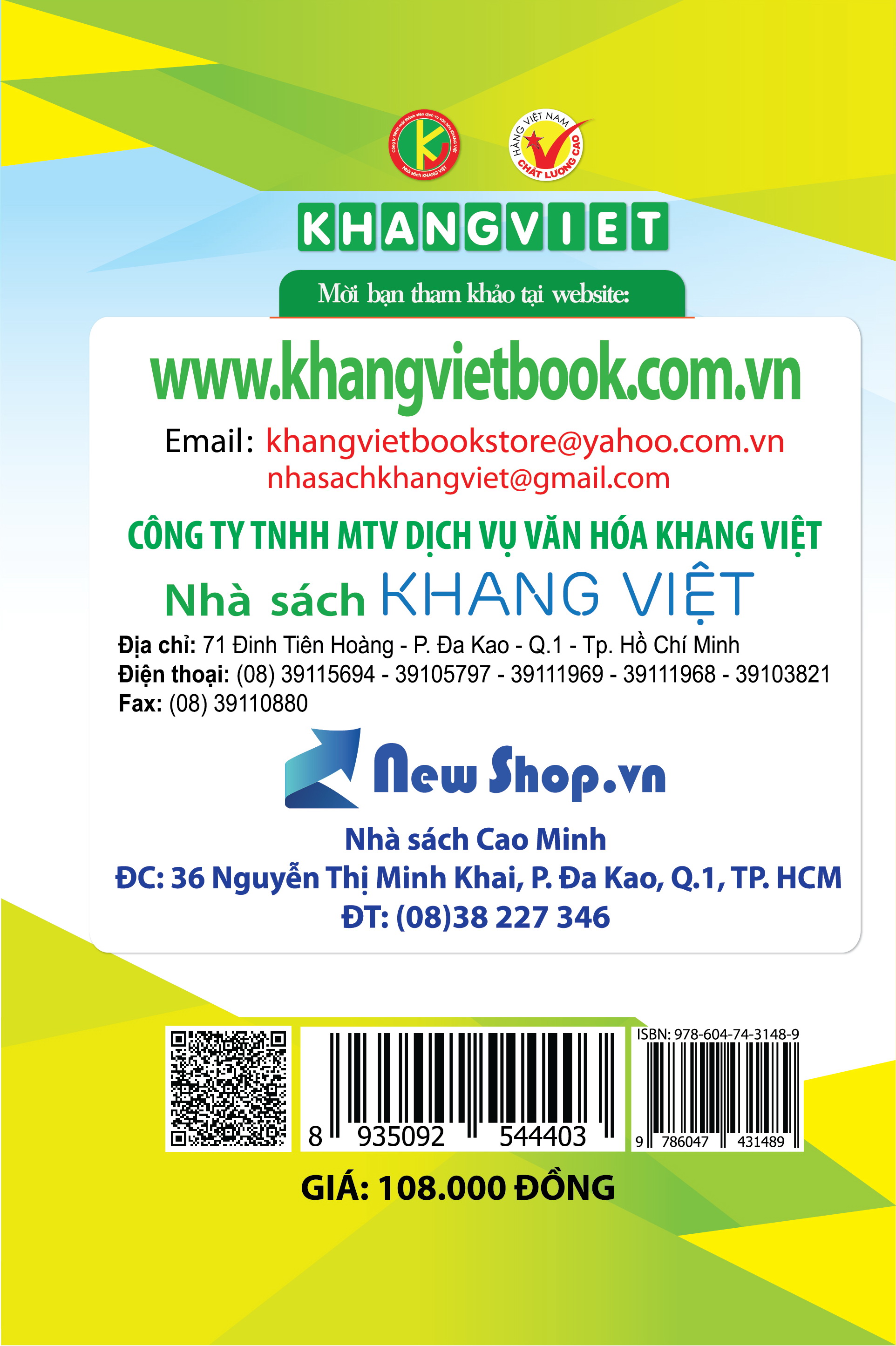 Bìa sau Bồi Dưỡng Học Sinh Giỏi Hóa Học 12 Tập 2: Vô Cơ